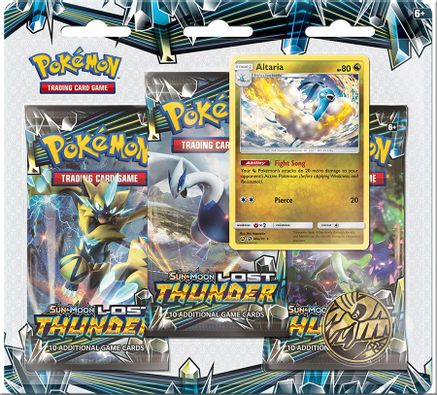 Altaria 3-Pack Blister from Lost Thunder Pokémon card set